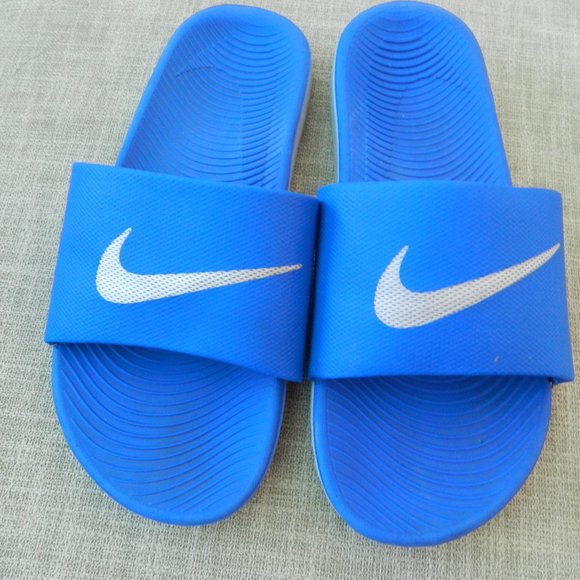 royal blue nike slides